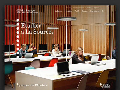 La Source – home page home page responsive web website