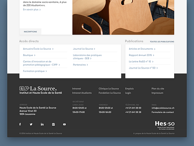 La Source – footer footer home page responsive web website