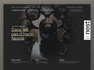 le nest – experience landing page