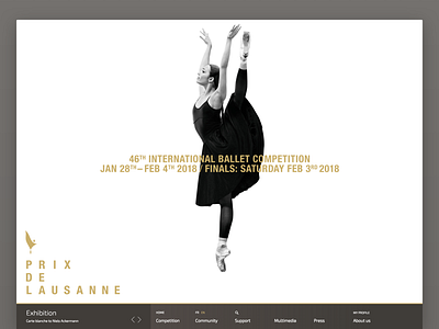 Prix de Lausanne – home home menu news page responsive web website