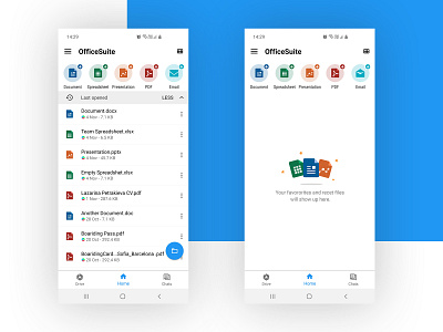 OfficeSuite Android Redesign android app design ui