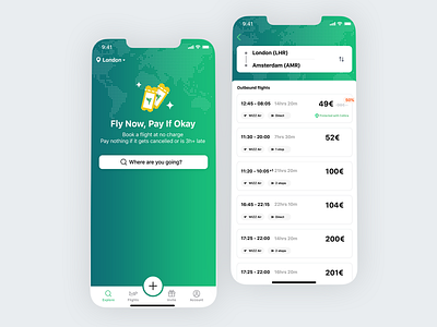 Colibra Tickets android app design flights ios plane tickets travel ui ux
