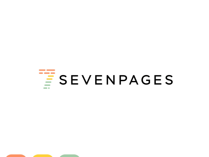 SEVENPAGES logo animation brand design logo