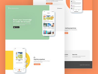 SEVENPAGES - Homepage Design branding design landing page web desgin