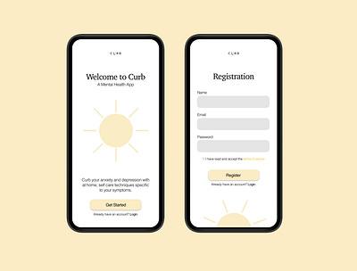 Daily UI 001 app daily ui daily ui 001 mental health mobile app mobile app design ui