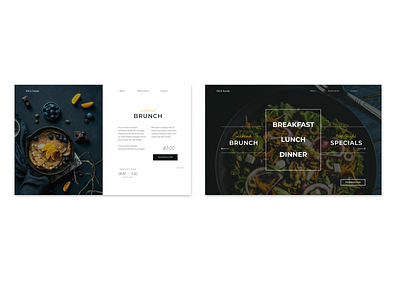 INCA Foods | Landing page & single detail animation clean design css grid flexbox minimalism mobile design responsive responsive design restaurant restaurant branding webdesign