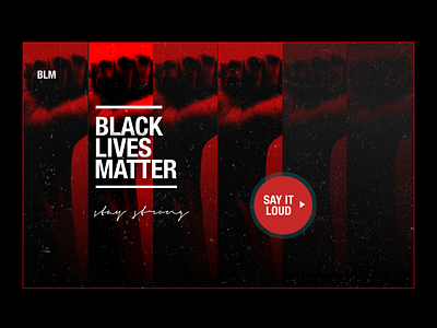 Black Lives Matter – Call to Action Landingpage black lives matter blm branding campaign campaign landingpage collectui dailyui marketing campaign ui