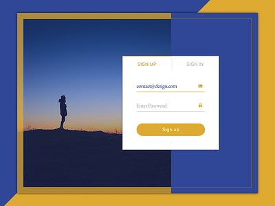 Sign Up // 001 1 dailyui mobile tablet day design interface login practice screen user