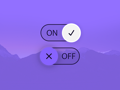 On/Off Switch // 015 active components daily dailyui inactive interface off on switch ui user