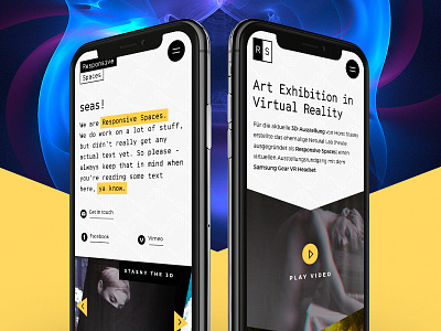 Responsive Spaces - Mobile Designs iphone x mixed reality respaces responsive spaces virtual reality