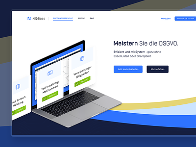 NiōBase - Alternative Header Product Overview collectui design gdpr header image home page design niōbase product overview saas saas landing page saas landingpage saas product overview saas web start page