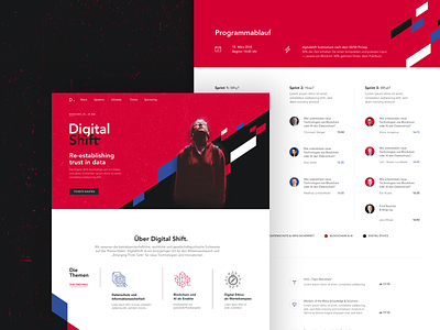 DigitalShift 2019 - Event Landing Page Design