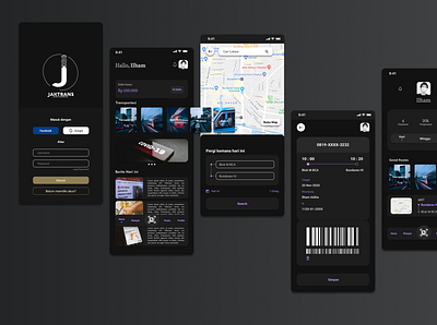 Jaktrans Public Transportation mobile app mobile app design mobile design mobile ui uidesign uiux uiuxdesign uiuxdesigner