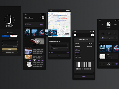 Public Transportation Jakarta app design mobile app mobile app design mobile design mobile ui uidesign uiux uiuxdesign uiuxdesigner