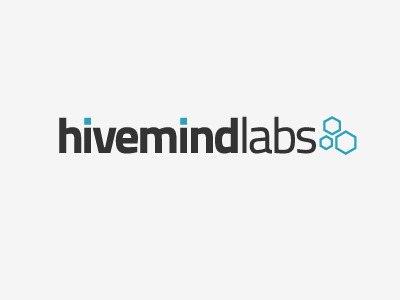 Hivemind Labs, Inc. black blue grey logo type typography white