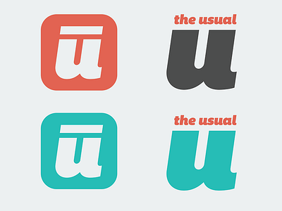 The Usual app brand branding logo project