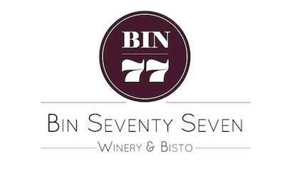 Bin77 Logo Concept design logo purple wine
