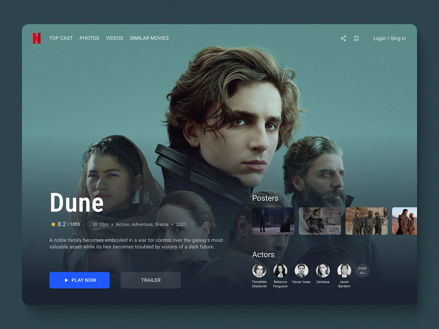 Dune Movie Website Design: A Modern Approach