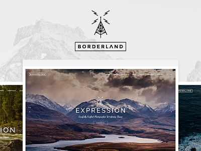 Borderland - A Daring Multi-Concept Wordpress Theme design interactive product ui uidesign ux uxdesign vintage web web design website wordpress