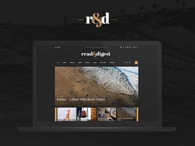 Read & Digest - WordPress Theme for Magazines & Blogs blog design interactive magazine ui uidesign ux uxdesign web web design website wordpress