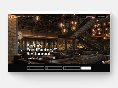 Industrial-syle Restaurant WordPress Template creative design food industrial restaurant ui uidesign uxdesign web web design website wordpress