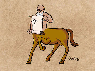 Old Centaur art design illustration