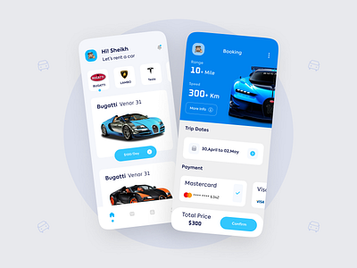 Car Rental App Design 🚗