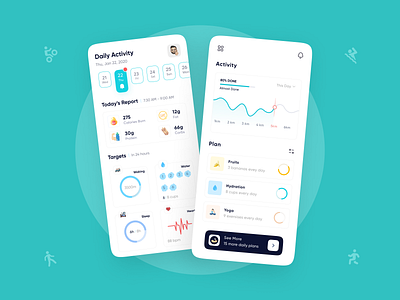 Fitness App design 🏋️‍♀️ crossfit exercise fitness app gym health ux workout