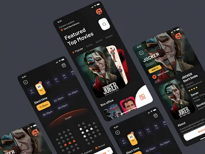 Movie Details & Tickets Booking Mobile App ✌️ animation booking cinema disney dribbble film hotstar imdb mobile modern motion graphics movie netflix ticket app ticket booking ui ux