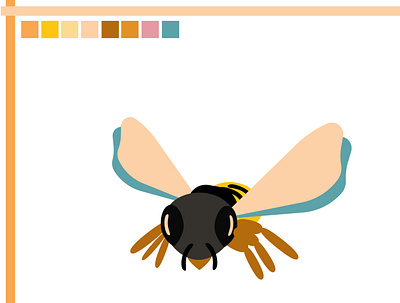 Honeybee Graphs - Fish-eye Perspective bee branding design graphic graphicdesign graphics illustrator ui ux vector