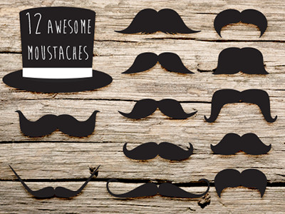 Hipster Moustaches Pack