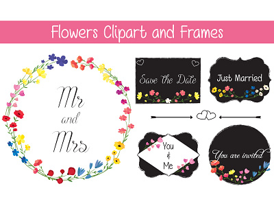 Flowers Clipart and Frames