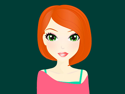 Girl beauty fashion girl illustration make up pretty style woman young girl