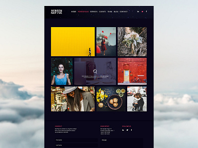 Homepage Portofolio clean design flat homepage photography ui web web design website