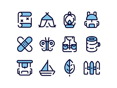 Outdoor Icons backpack icon boat icon butterfly icon camping icons holiday icons map icons nature icons outdoor icons tent icons travel icons vacations icons