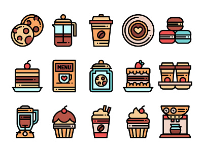 Coffee Shop Icons cake cake icons coffee coffee icons drink drink icon food icons shop icons sweet tea