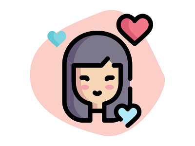 Girl In Love Icon