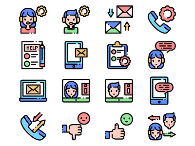 Customer Service Icons avatar icons customer icons customer service icons icon icons icons design icons pack icons set illustrator rating icons
