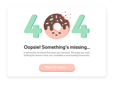 Freebie 404 Error Page 404 error 404 page donut illustration free free donut free illustration freebie illustration