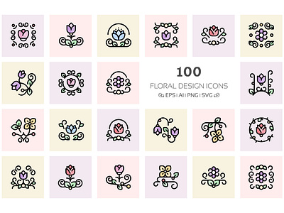 Floral Design Icons