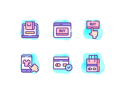 Online Shopping Icons buy button buy icons card icons design hand icon icon icons icons design laptop icon line icons online shopping phone icon shop shopping bag shopping icons