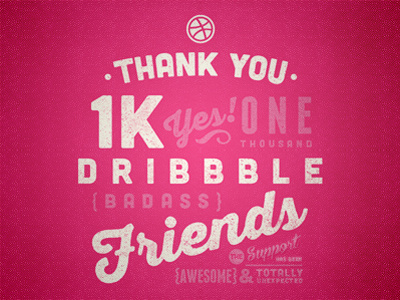 Dribbble Thank You 