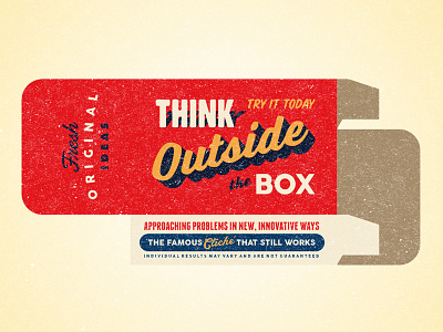 Outside the Box box texture type typography