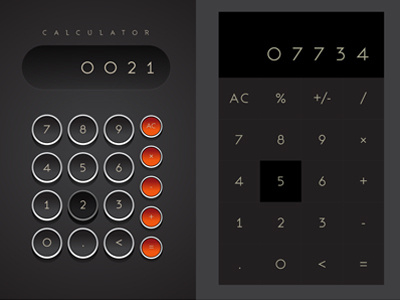 Calculator 004 calculator dailyui input interface modern numbers ui ux
