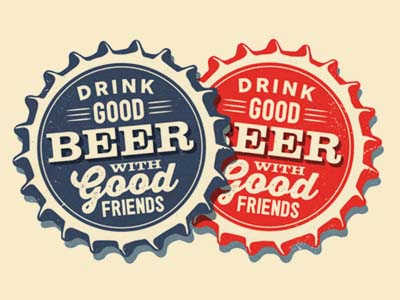 Drink Good Beer With Good Friends • Caps by fabio perez on ...