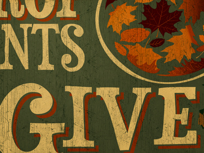 Give design fall leaves november t thirt type vintage