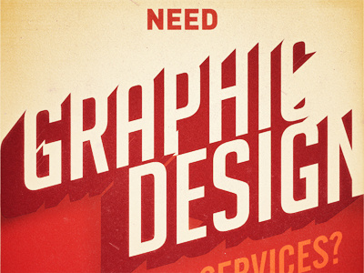Flyer graphic design promo red retro twentyone creative