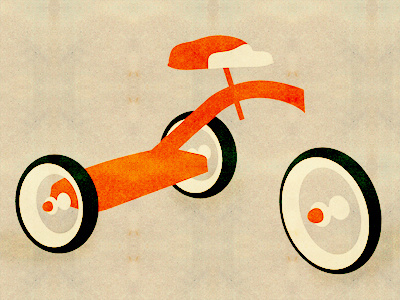 Tricycle poster red tricycle vintage