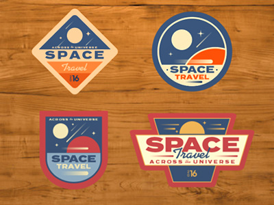 Space Patches badges patches retro space stickers