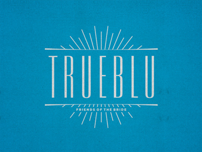 Trueblu blue bridal logo trueblu